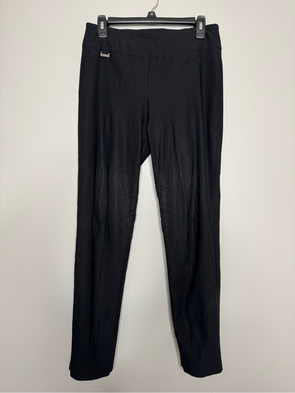Peck & Peck Black Women's Pull-On Pants Stretch